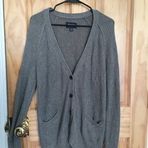 Cozy gray cardigan